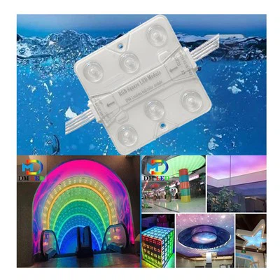 Sgwâr IP68 gwrth-ddŵr RGB LED Modiwl golau